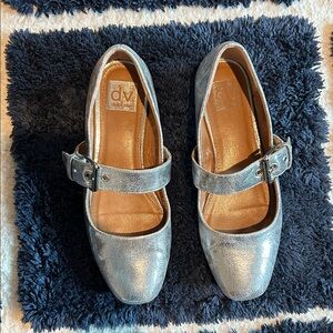 DV Metallic Mary Jane Flats